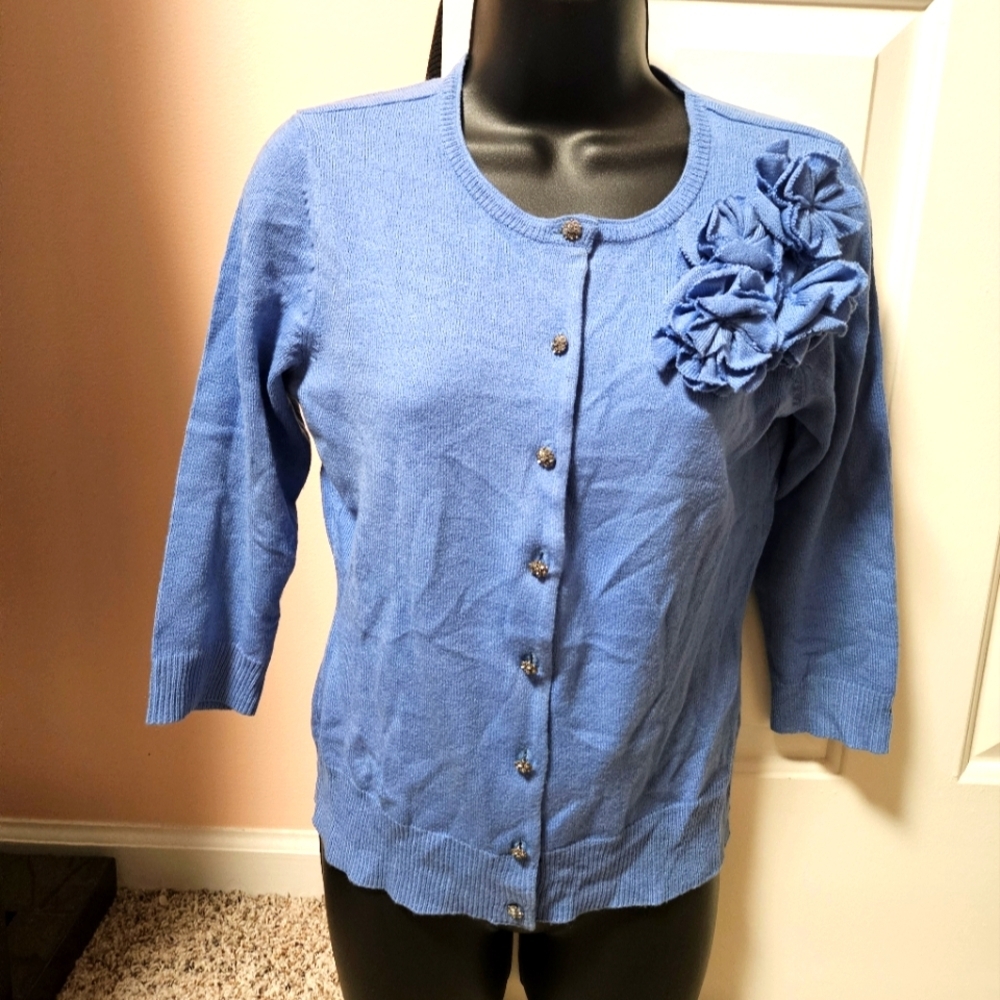 New York & Company Floral Detailed Sweater